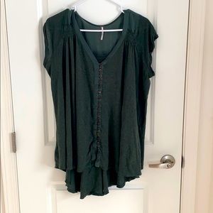 Green Free People Tunic